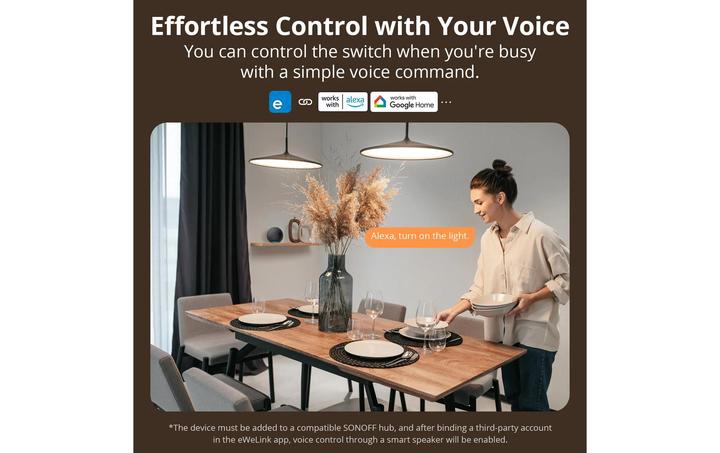 Immagine prodotto Sonoff ZBM5-3C-86W (3-channel) Zigbee smart touch wall switch
