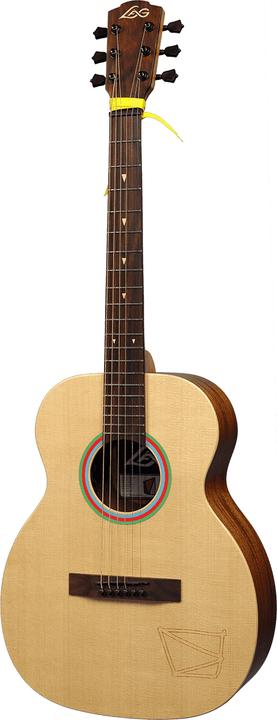 Actual product image Lâg Guitars Vianney Signature Travel (Semi acoustic guitar, Mahogany, Spruce)