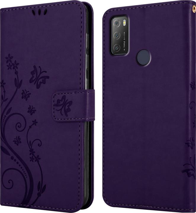 Immagine prodotto Cadorabo Copertina del libro a fiori (Alcatel 1S (2021))