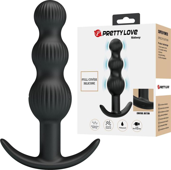 Image du produit Pretty Love - Sidney Analvibrator 10 Vibrationen Schwarz