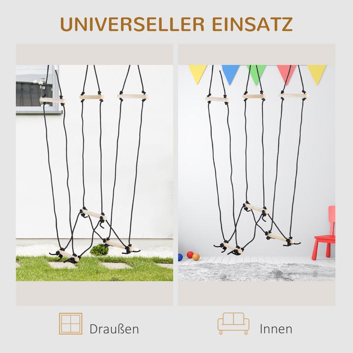 Valeurs nutritives et ingrédients Outsunny Échelle à crinoline pour enfants avec barreaux en bois