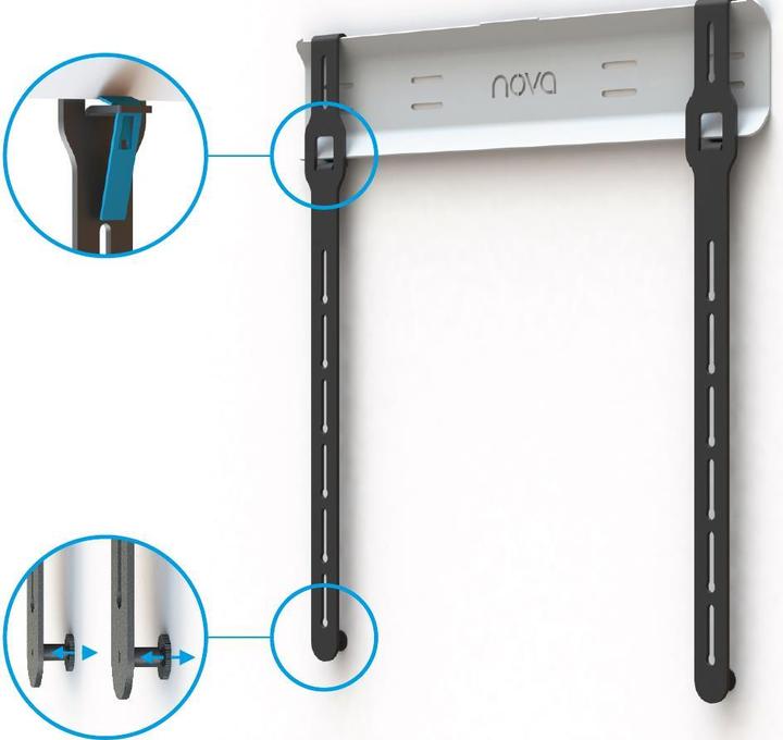 Image du produit Nova Support TV mural jusqu'à VESA 400x400, jusqu'à 35kg (55", 35 kg)