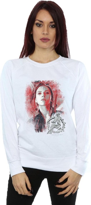 Actual product image Womens/Ladies Avengers Endgame Black Widow Brushed Sweatshirt (XL)