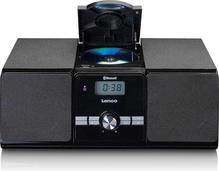 Image du produit Lenco MC-030BK (Bluetooth, Lecteur de CD, 2x 10 W)