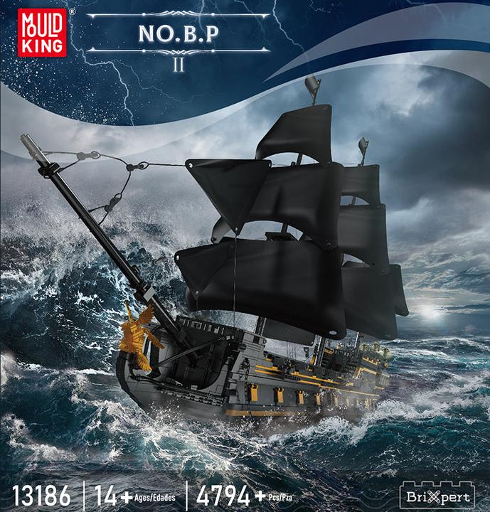 Image du produit Mould King 13186 - Black Pearl 2