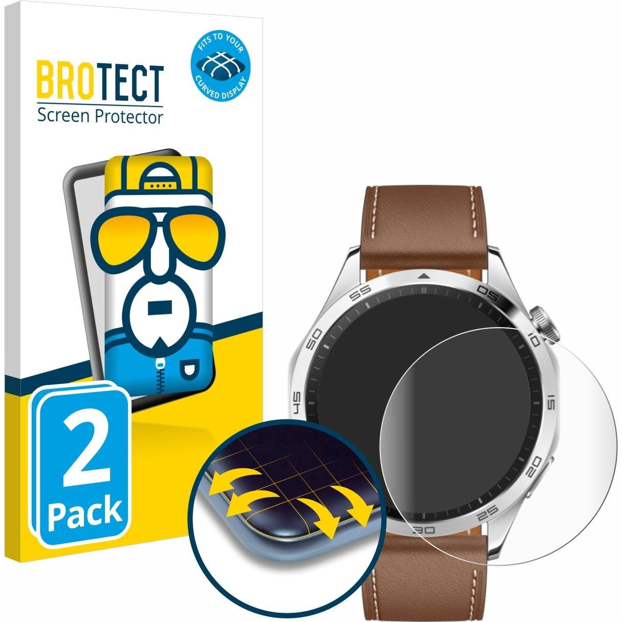 BROTECT Full-Cover Displayschutz, Smartwatch Schutzfolie, Transparent