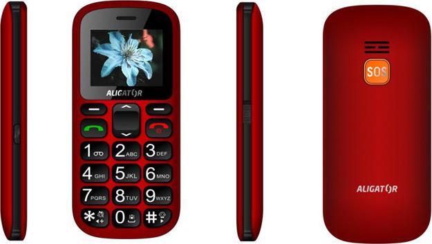 Image du produit Aligator A321 Senior Red Senior phone (2G)