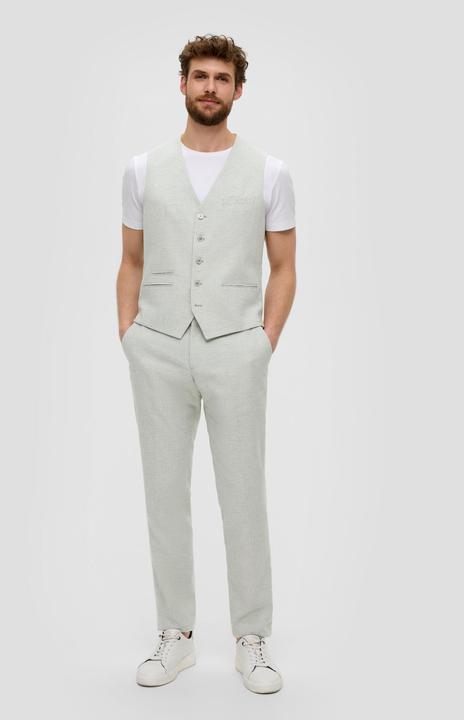 Actual product image S.Oliver Indoor-Weste s.O PURE: Anzugweste aus Leinenmix (50)