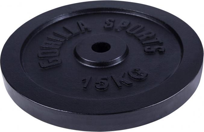 Actual product image Gorilla Sports Cast Iron Weight Plate Black 1,25-15 KG (1 x 15 kg)