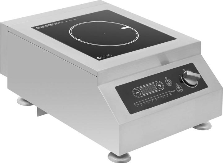Produktbild Royal Catering Induktionsplatte Induktionskochplatte Induktionsfeld 5000 W Timer Edelstahl