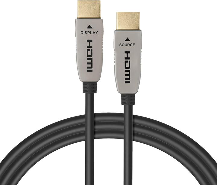 Actual product image Celexon UHD Optical Fibre HDMI 2.1 8K Active Cable 25m, black (25 m, HDMI)