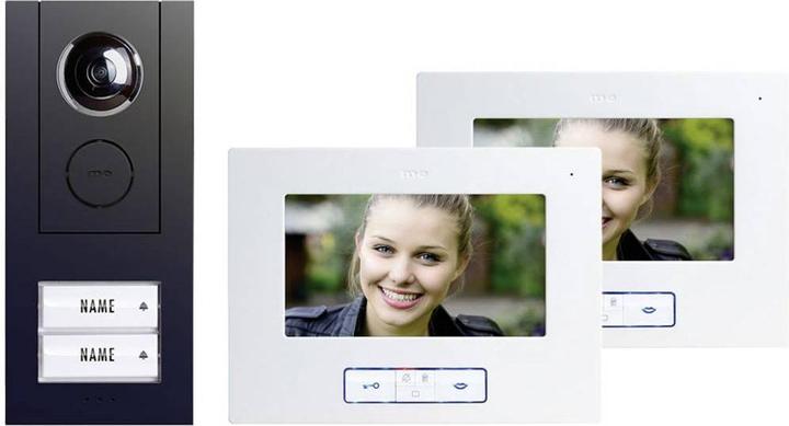 Immagine prodotto M-E GMBH modern-electronics 41177 Videocitofono cablato set completo 2 case familiari (Cablato)