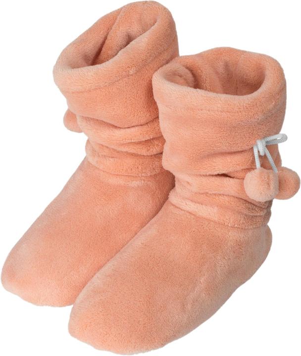 Actual product image Normani Ladies Fleece Slippers with Pom Poms (35)