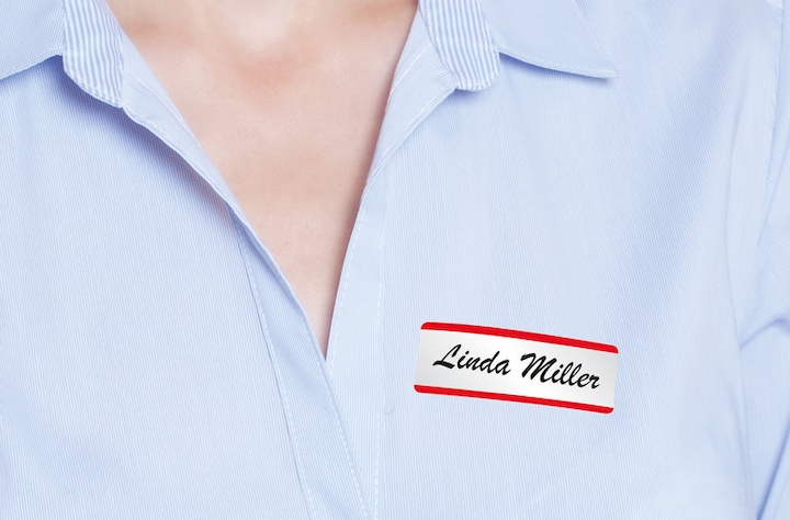 Actual product image Herma Removable name labels