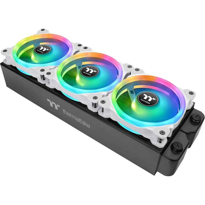 Actual product image Thermaltake TT SWAFAN 12 RGB Radiator Fan 3er wh CL-F145-PL12SW-A (120 mm, 3 x)