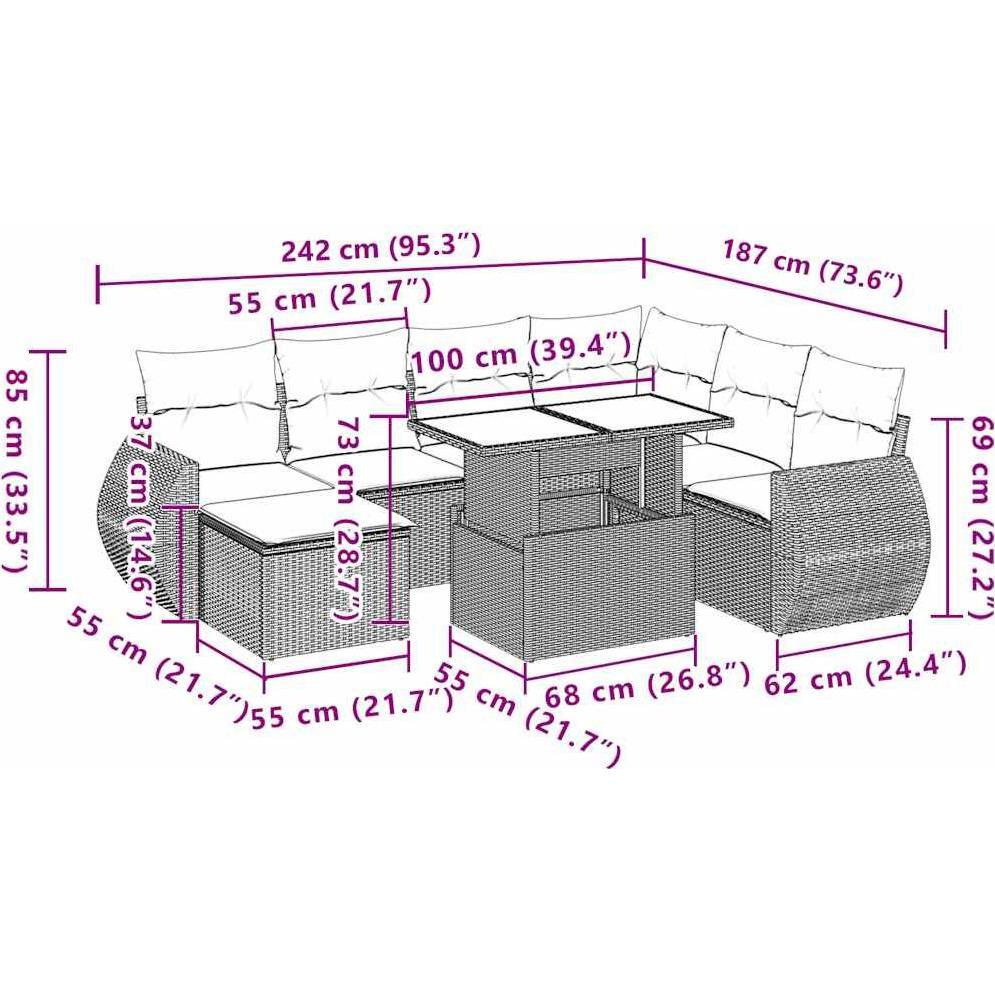 Thumbnail - VidaXL, Gartenlounge, Robust