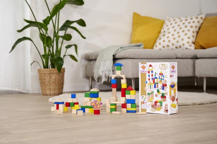 Actual product image Eichhorn Wooden building blocks 75 years