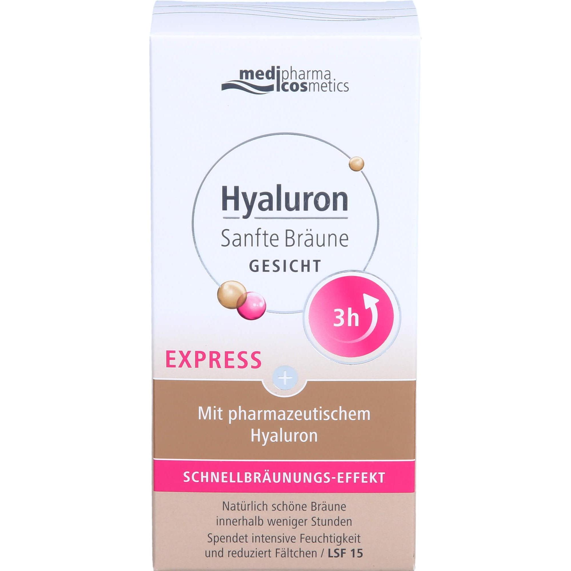 Thumbnail - Medipharma, Gesichtscreme, cosmetics Hyaluron Sanfte Bräune Gesicht, 30 ml Creme (30 ml, 24h Creme)