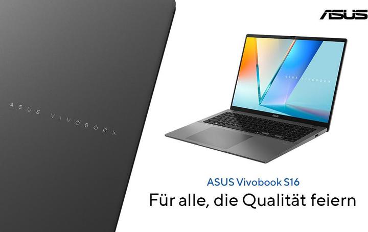 Image du produit ASUS Vivobook S 16 (16", 1000 Go, 16 Go, DE, Intel Core Ultra 7 255H)
