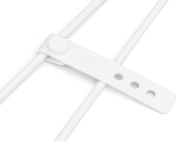 Actual product image Digitus Lightning silicone connection cable, USB-A - Lightning 1m, white (1 m, USB 2.0, 12 W)