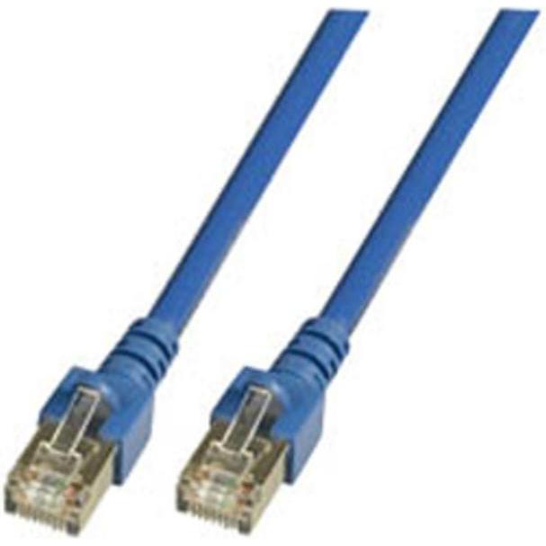 Dönges Patchkabel Cat. 5e 2xRJ45 F/UTP, 1 m, blau (UTP, CAT5e, 1 m), Netzwerkkabel