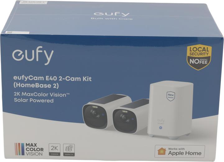 Produktbild eufy Anker EufyCam 2x E40 + HomeBase S380 Up to 16TB HDD | AI-Detection (2688 x 1520 Pixel)