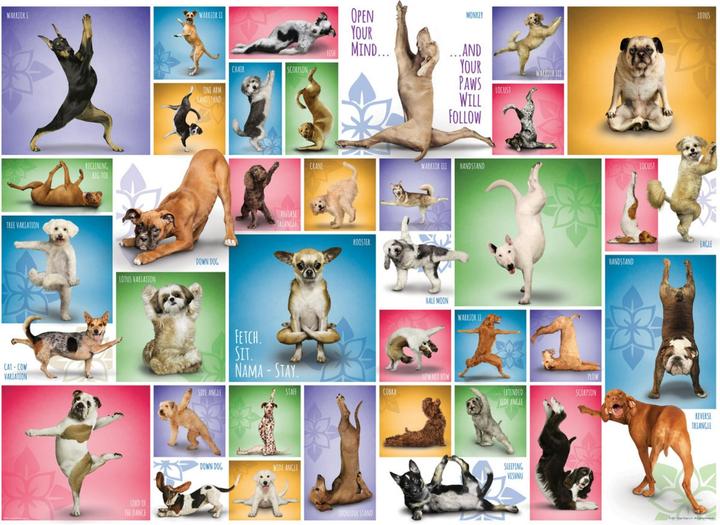 Productafbeelding Eurographics Yoga honden (1000 onderdelen)