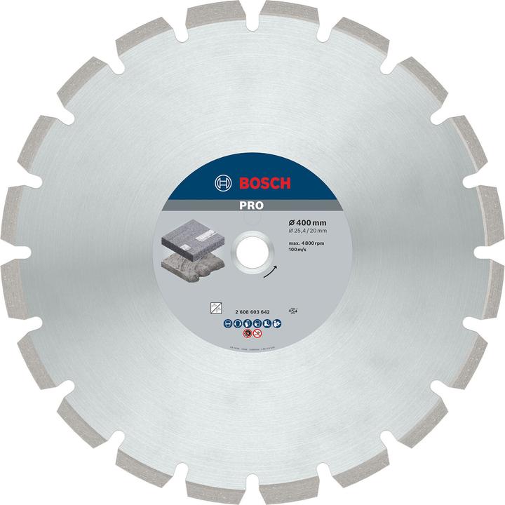 Produktbild Bosch Professional Zubehör PRO Asphalt Diamanttrennscheibe, 400 x 20/25,4 mm