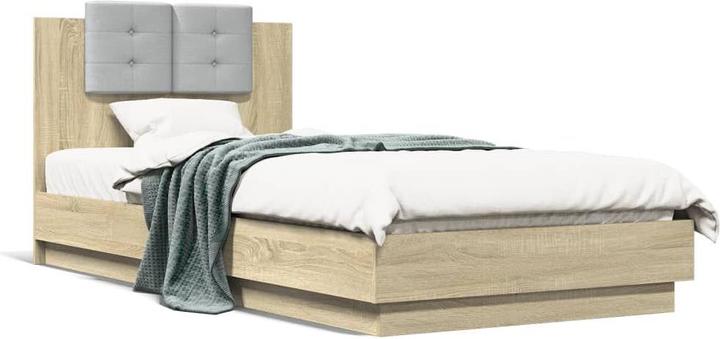 VidaXL Struttura letto con testiera e luci LED 90 x 200 cm (90 x 200 cm)