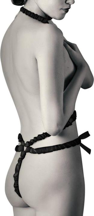 Productafbeelding Coquette Chic Desire Elastische Harnasset En Tepelbedekking Zwart (Eén maat voor iedereen)