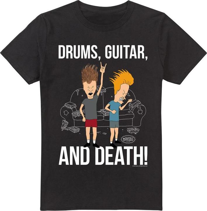 Produktbild Beavis and Butthead Drums Guitar & Death TShirt (XL)