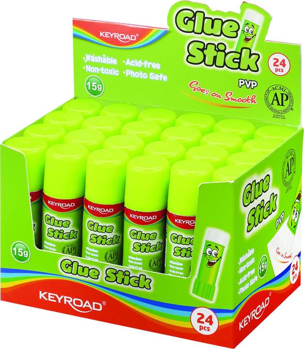 Keyroad Klebestift, pvp, 15g, verpackt im display