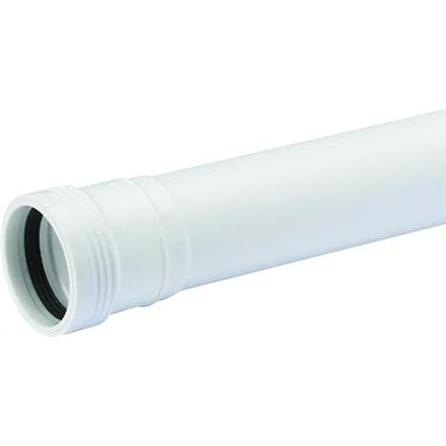 Wavin, Zubehör Sanitärinstallation, Wafix PP-Abflussrohr mit Muffe 50 x 500 mm weiss
