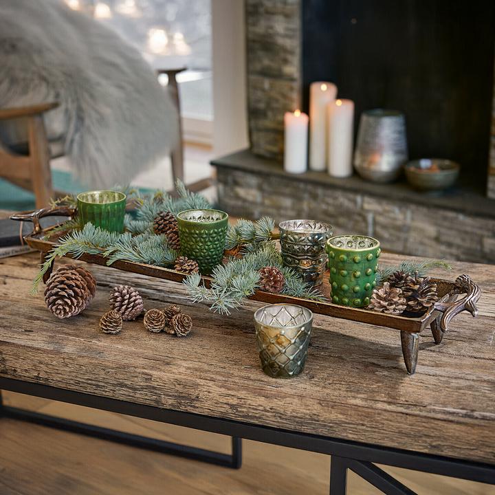 Produktbild Loberon Tablett Donia antikmessing