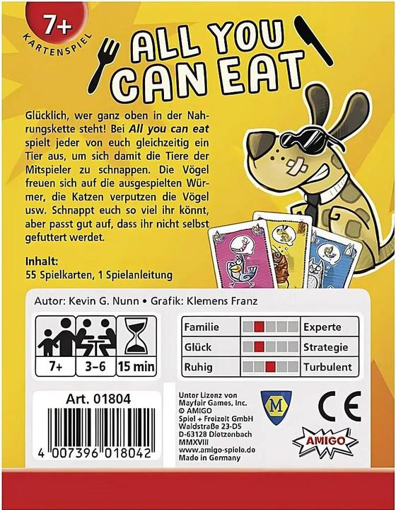 Produktbild Amigo All you can eat (Deutsch, 3 - 6 Spieler)