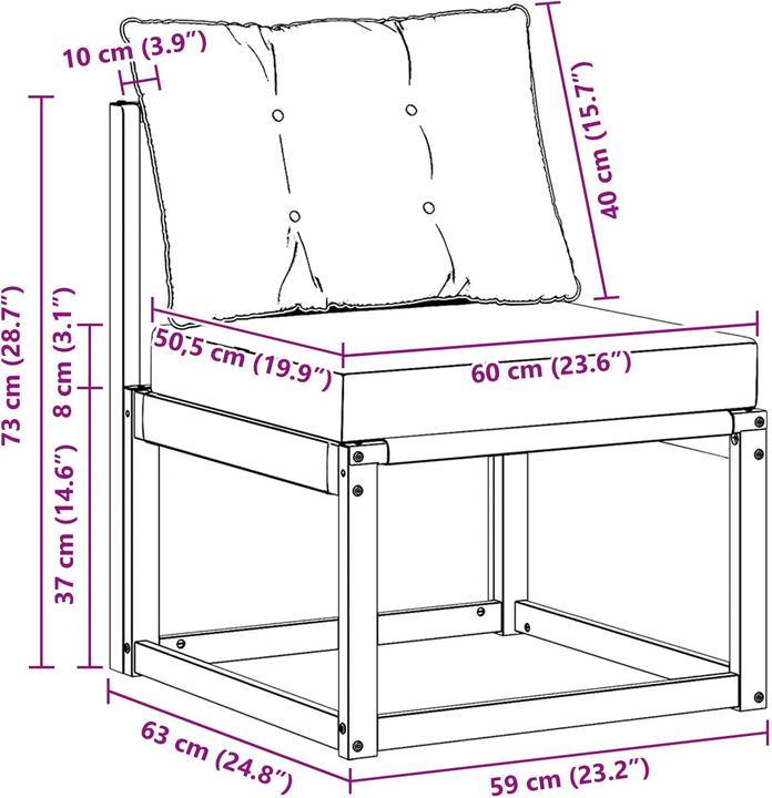 Produktbild vidaXL Gartenmöbel
