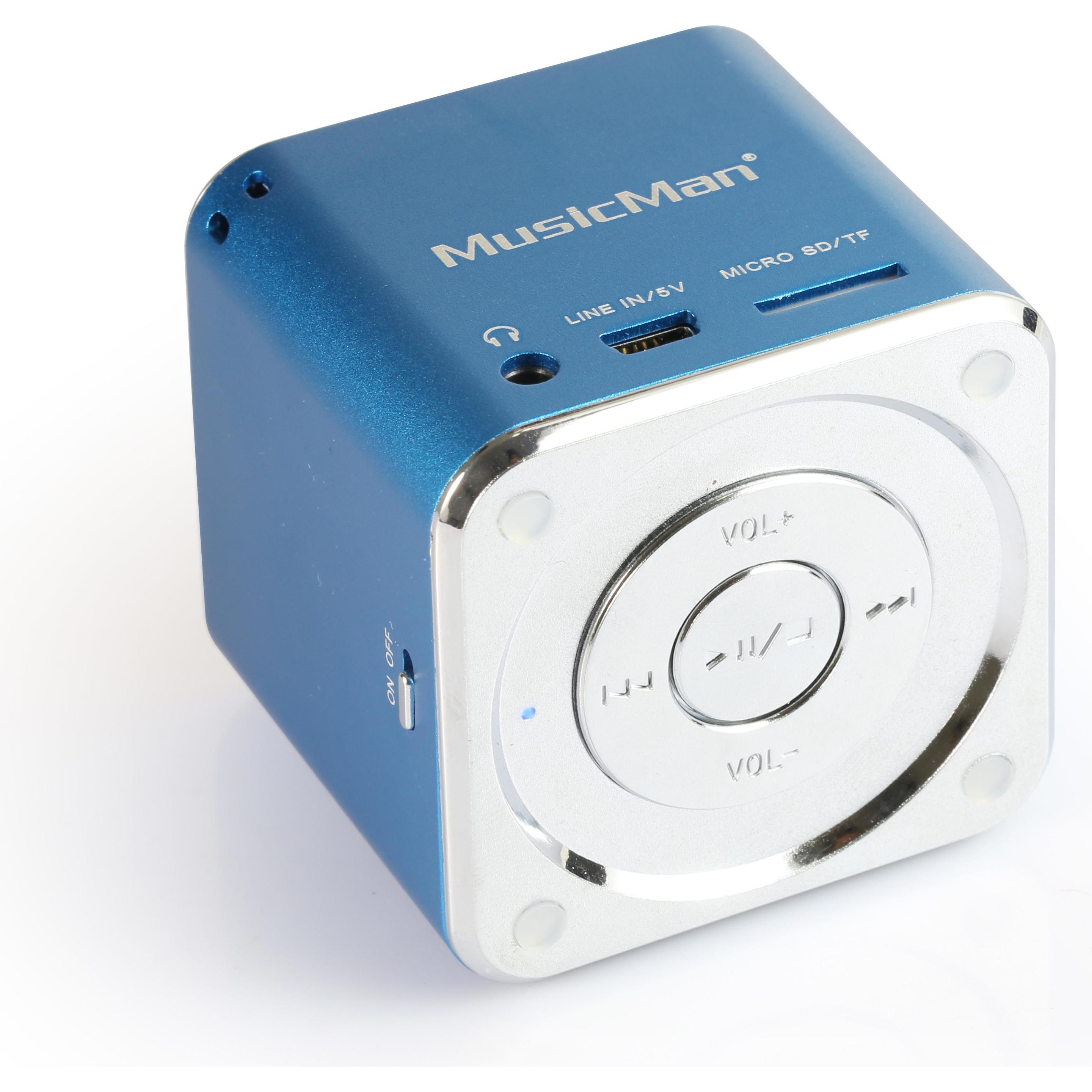 Technaxx Mini Musicman Soundstation (32 GB), MP3 Player + Portable Audiogeräte, Blau