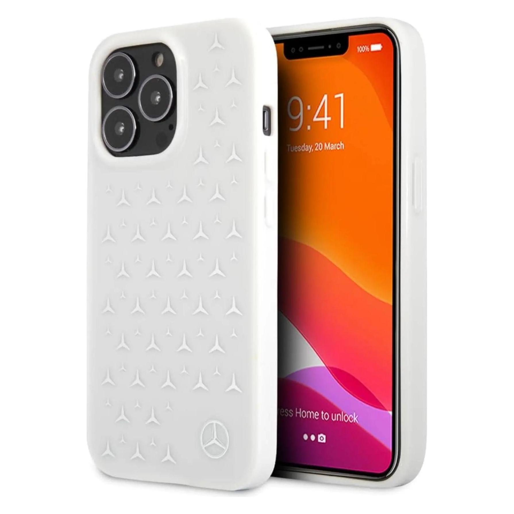 Mercedes MEHCP13XESPWH IPhone 13 Pro Max 6.7, Baltas (Apple IPhone 13 Pro Max), Smartphone Hülle, Weiss