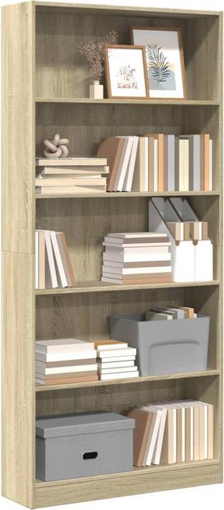 Image du produit vidaXL Bücherregal Regal Standregal Büroregal Aufbewahrungsregal Sonoma-Eiche (80 x 24 x 176 cm)