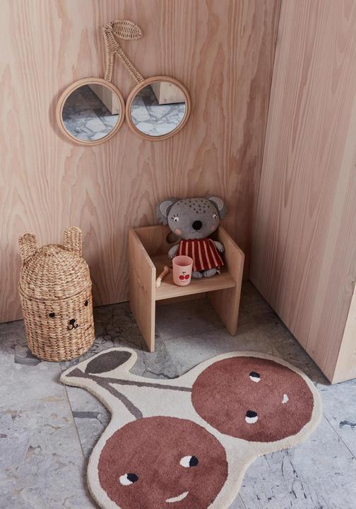 Produktbild OYOY Mini Spiegel Cherry 42.5 x 49 cm, Natur (4 x 51 x 43 cm)