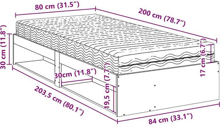 Image du produit vidaXL Tagesbett (80 x 200 cm)