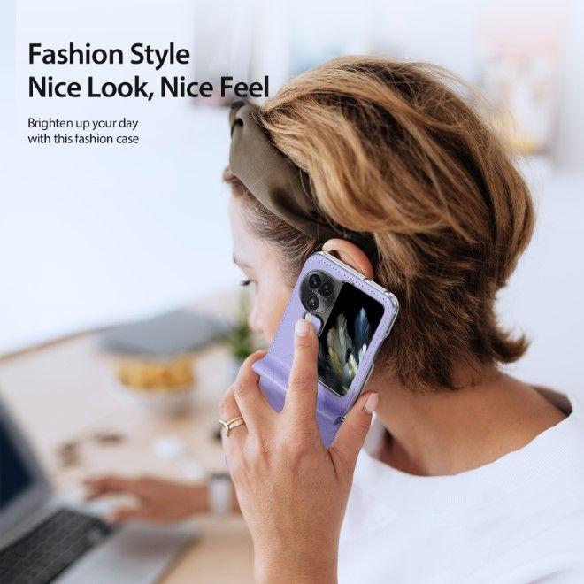 Image du produit Dux Ducis Bril Series Housse en cuir (Oppo Find N3 Flip)
