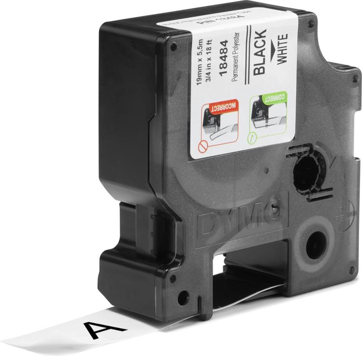 Actual product image Dymo Rhino ID2 Polyester Tape 18765, white (1.90 cm, White)