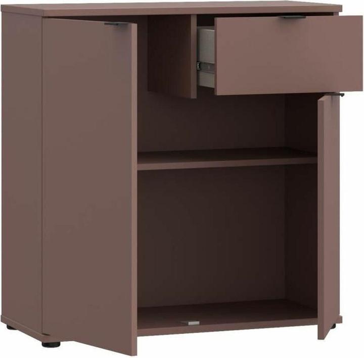 Image du produit Home123 Kommode GANYMEDE Terrakotta GNMK222L-U72 (34 x 80 x 82 cm)