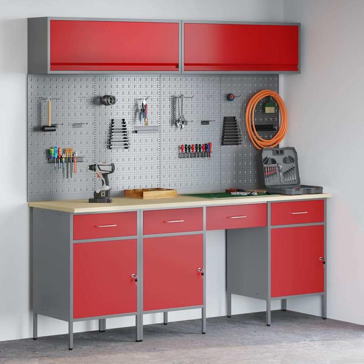 Produktbild vidaXL Werkstattschrank (55 cm, 200 cm)