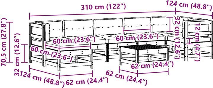 Produktbild vidaXL Garten-Lounge-Set
