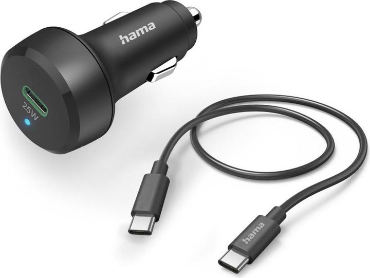 Produktbild Hama Kfz-Ladeset, USB-C, 25 Watt, Schwarz