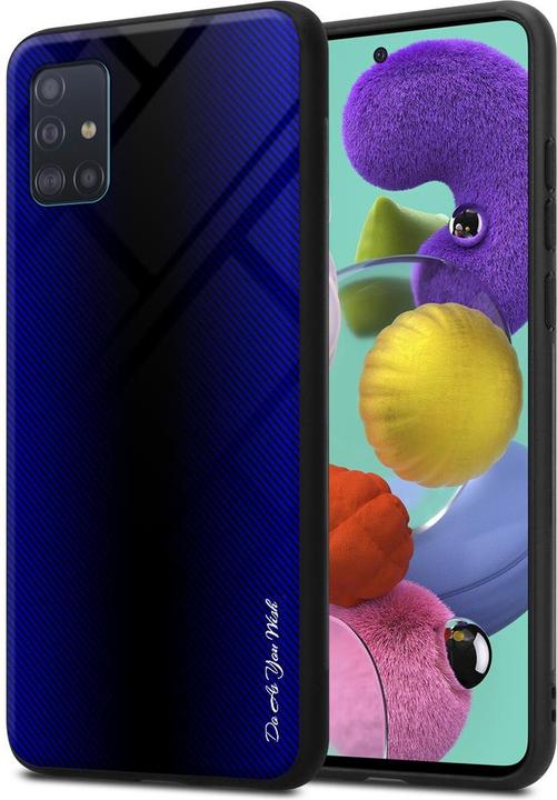 Produktbild Cadorabo TPU Gestreiftes Glas Cover (Samsung Galaxy M40s)