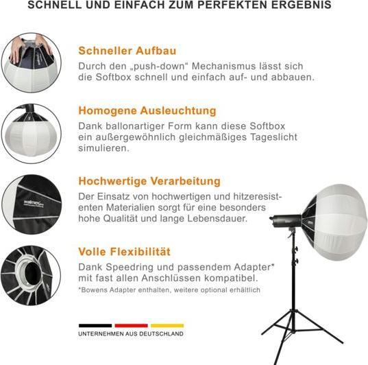 Image du produit Walimex pro Essential Ballon Softbox 80 (Boîte à lumière, 80 cm)