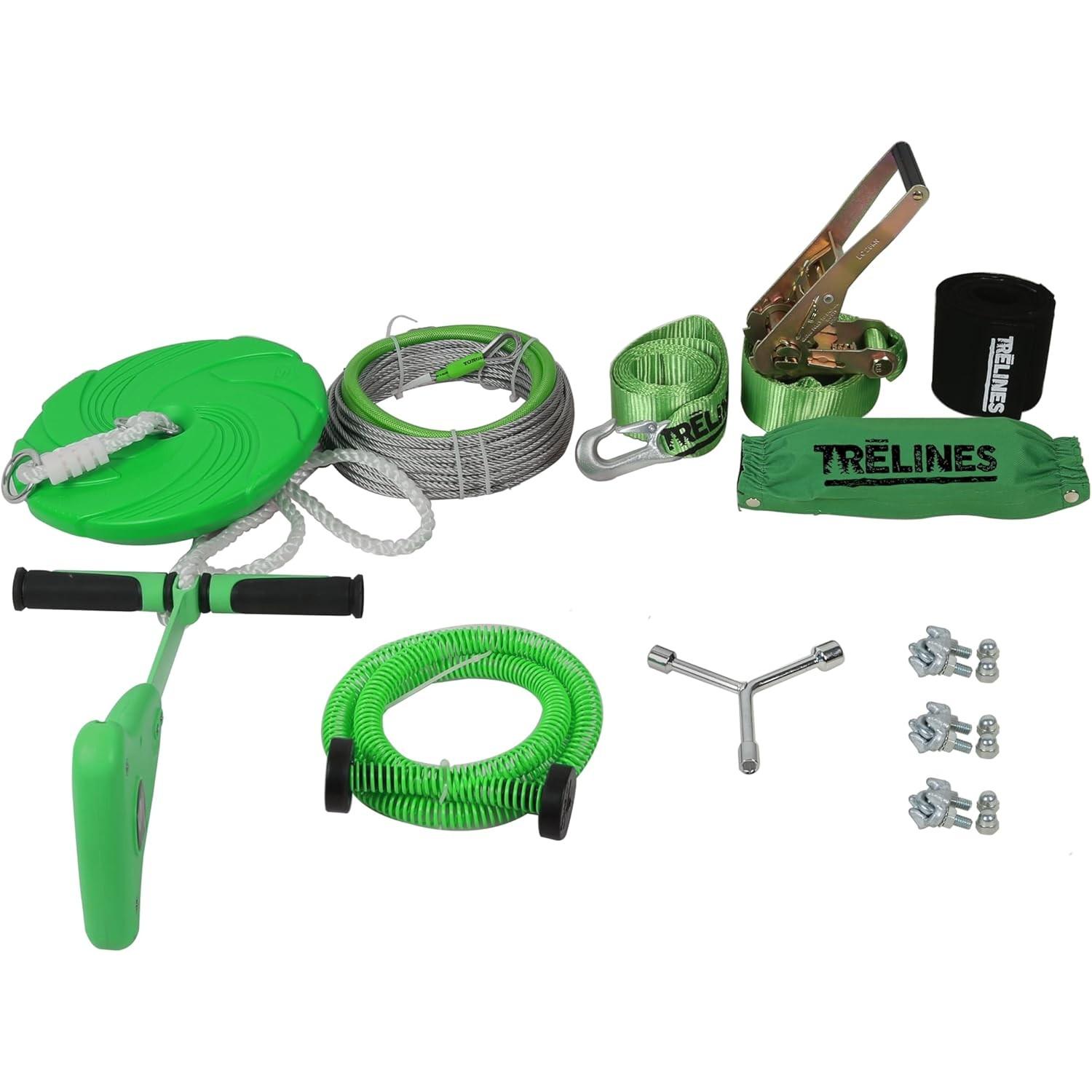 Trelines Seilrutsche mit Bremse (30 m + Schnellaufbau) (NA847131)